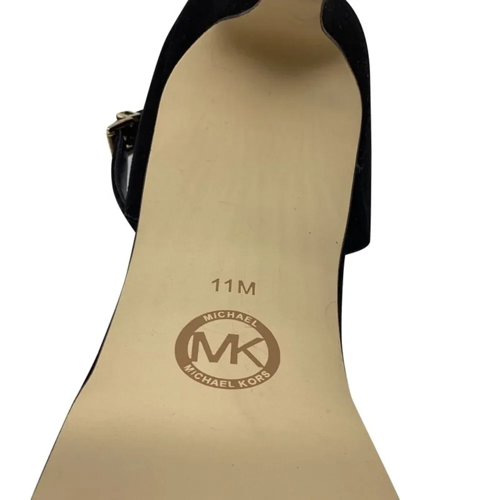 Michael Kors Jordyn Platform Heels in Black Suede